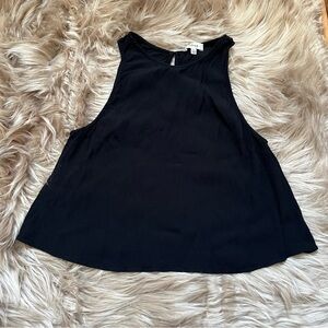 Aritzia Wilfred Black Chiffon Tank Top Size X-Small